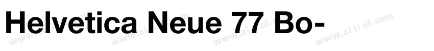 Helvetica Neue 77 Bo字体转换